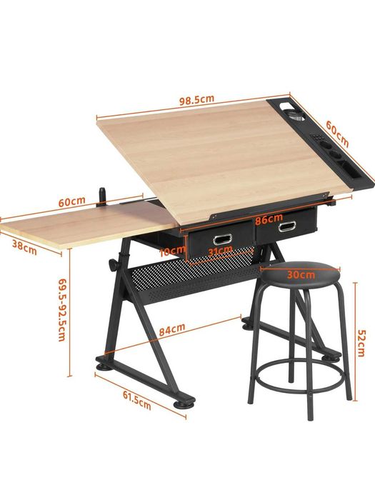 Mesa de desenho com banco