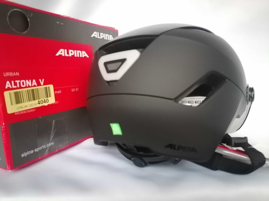 Kask rowerowy Alpina Altona V Vario Black Stealth M 52-57cm