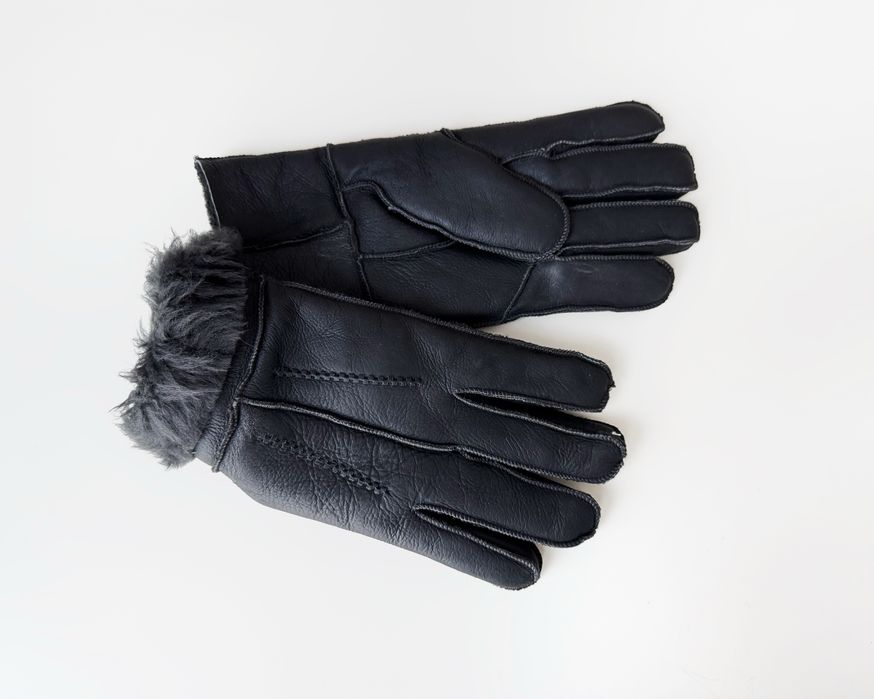 Рукавиці, перчатки  зимові, шкіряні овчина   L 10 , M 9, чоловічі нові