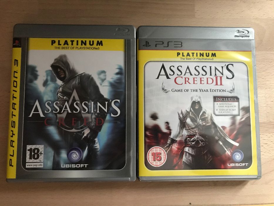 Jogos Assassin's Creed e Batman para PS3