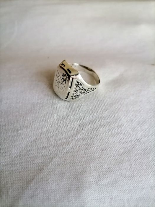 Серебряная печатка серебряное кольцо