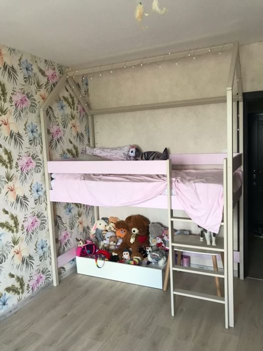 Кровать детская ліжко будиночок домик чердак дитяче монтессорі горище