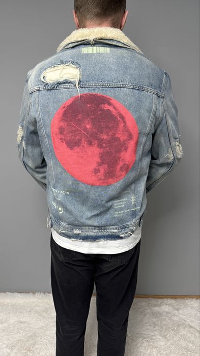 XL Supermoon Shearling Denim Jacket джинсовка-трансформер