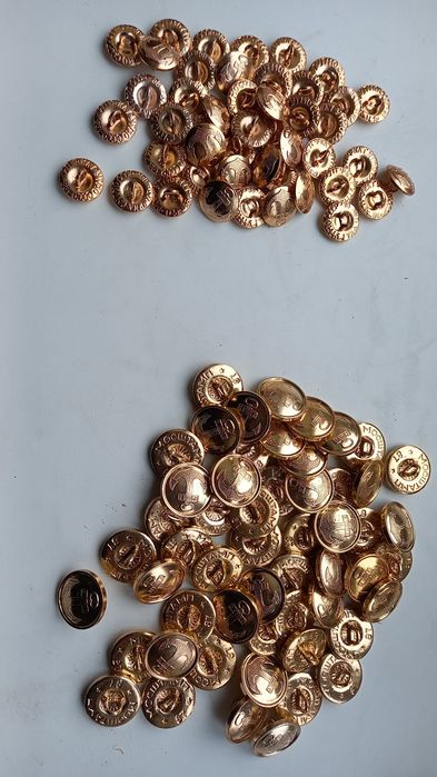 Guziki z kotwicą metalowe