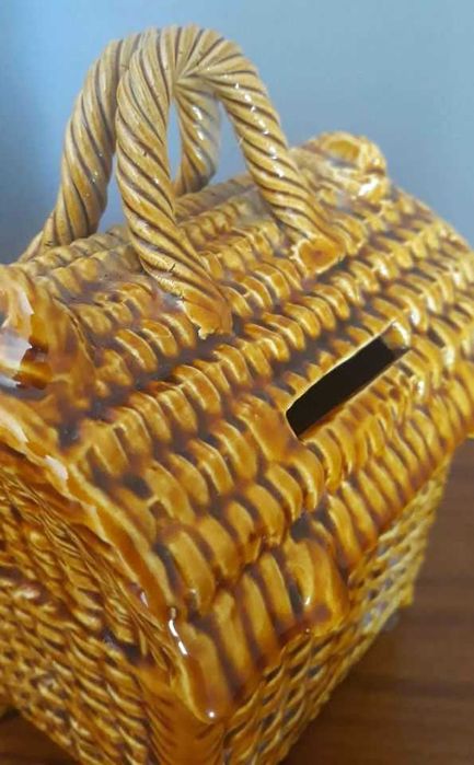 Mealheiro cerâmica (cesta de vime)