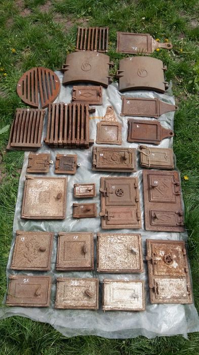 Дверка до пічки, колосняки, пічка, камін, засовка