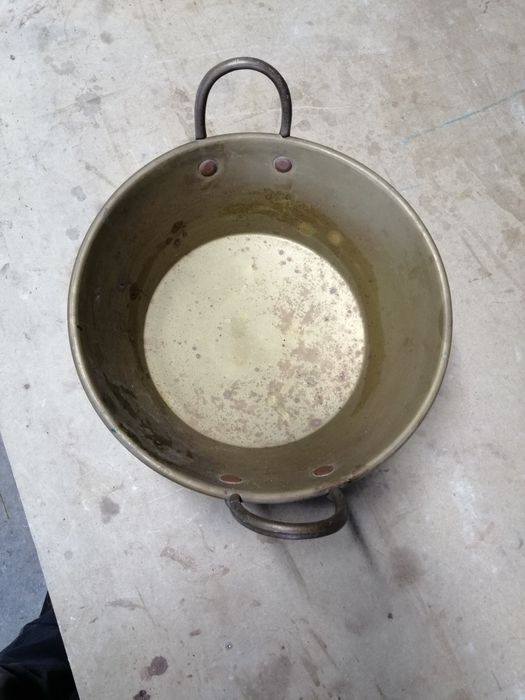 Panela em cobre para decoração