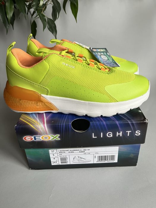 текстильні кросівки 37р. 24,5см Geox Activart Illuminus, кроссовки на мальчика, сникерсы