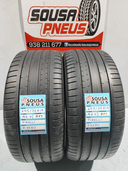 2 pneus semi novos 255-35R19 Pirelli RFT - Oferta dos Portes