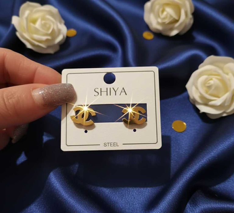 Kolczyki cc stal chirurgiczna 316L nowe