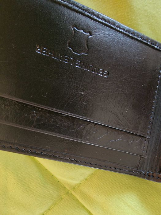 Carteiras em pele genuina, conjunto homem novo