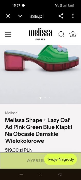 Klapki buty  Melissa