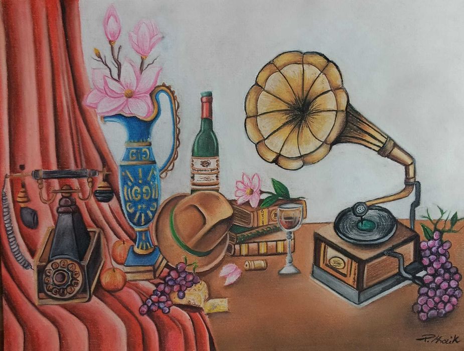 Obraz suchy pastel  Marta Natura
