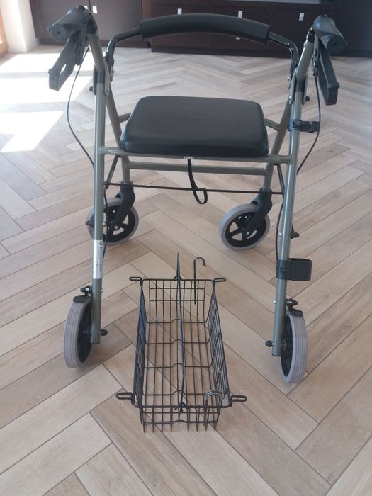 Chodzik Vermeiren czterokołowy aluminiowy balkonik podpórka