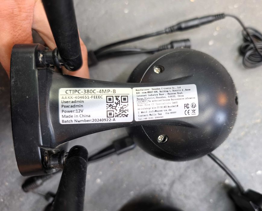 2x Kamera obrotowa zewnętrzna WiFi Ctronics