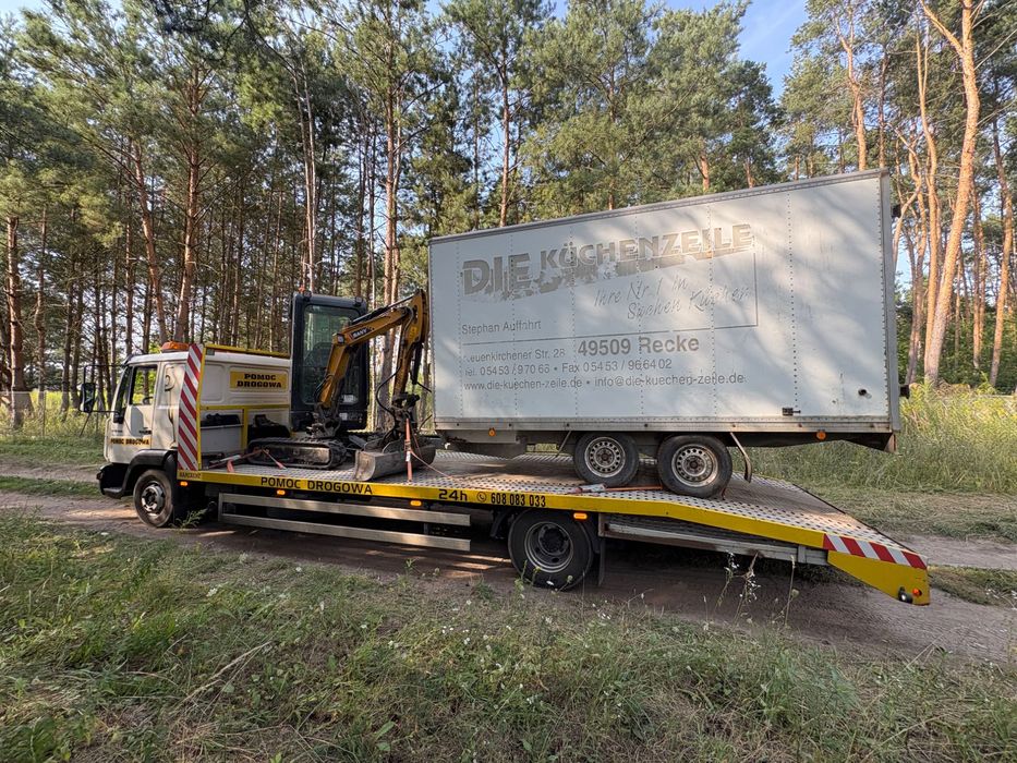 Pomoc Drogowa 24/7  Osobowe Bus Koparki Do 7 TON! Transport Laweta Hol