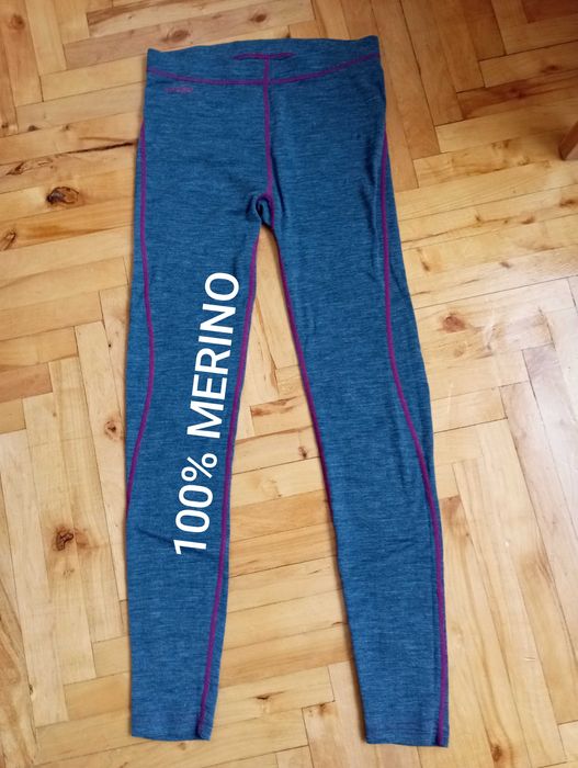 Vikafjell Legginsy dziecięce termaktywne 100% Merino rozm.152/12lat
