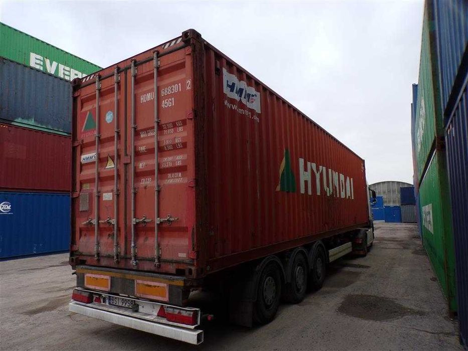 Kontener 40HC (12m) morski, magazyn, transport, promocja.