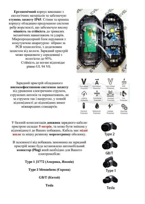 32 А wi-fi Eveles зарядка для электромобилей ремонт переделка