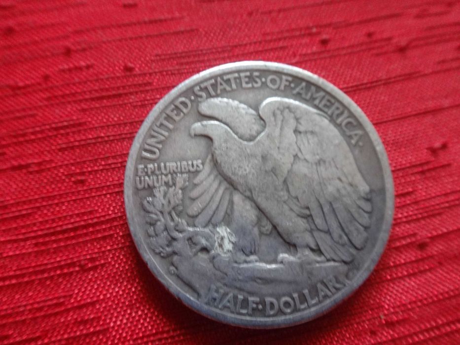 Srebrna moneta pół dolara USA 1945