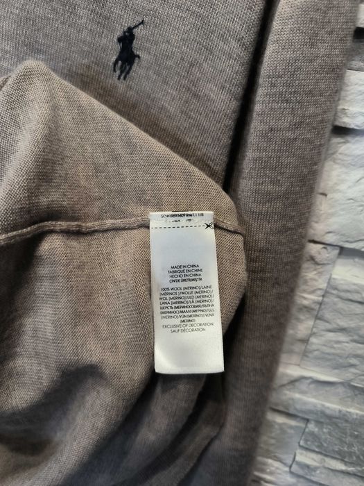 Sweter Polo Ralph Lauren Wełniany Serek Wełna Logo