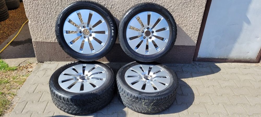 Alufelgi MERCEDES 5X112 z oponami 225/50 R17 czujniki