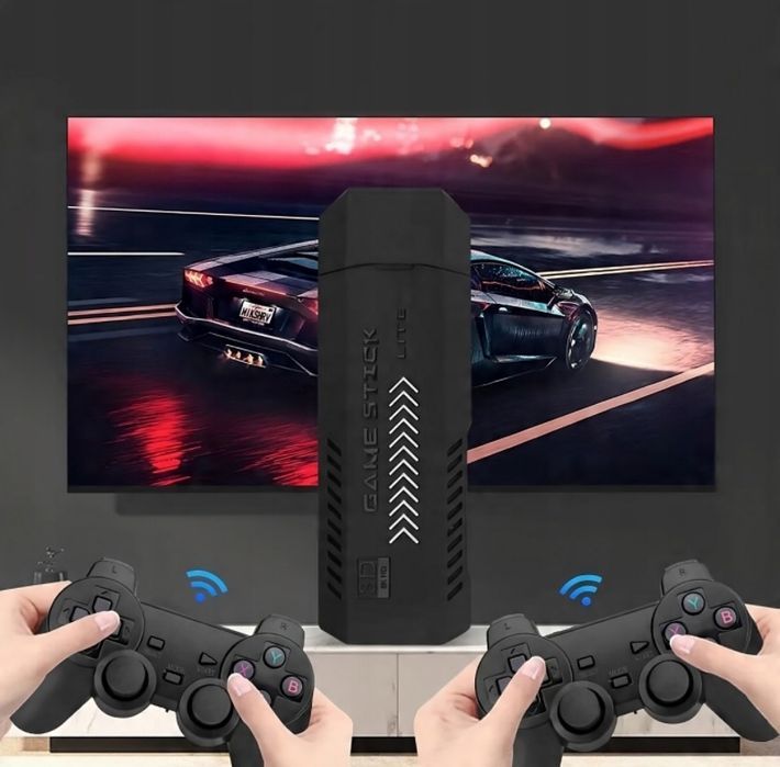 Konsola Retro Game 4K Stick X2 Hdmi 64 Gb Bezprzewodowa 2 Pady 35Tyś