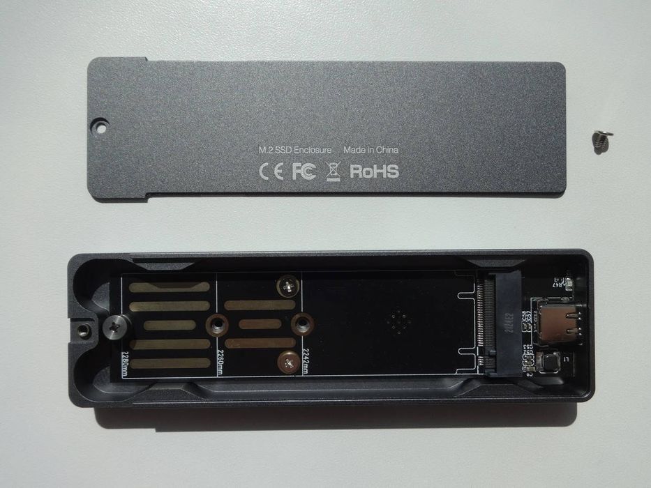 Кишеня (карман) для SSD Dual Protocol M2 NVMe/SATA 10Gbps M.2 Type С