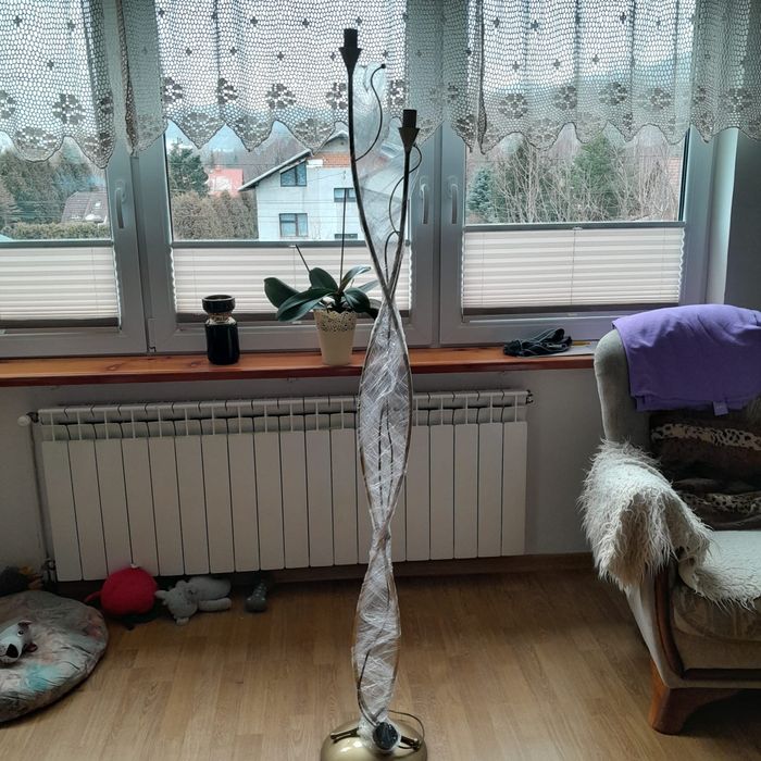 Lampa 5 żarówek plus lampa stojąca komplet