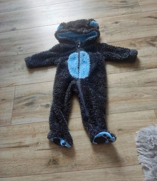 Słodki , mięciutki kombinezon miś dla niemowlaka 62cm