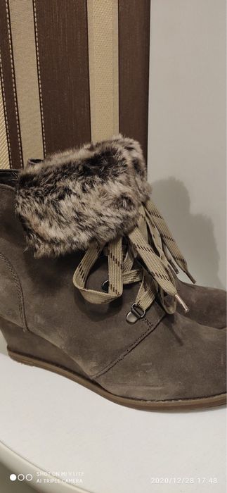 Черевички Clarks чобітки замша