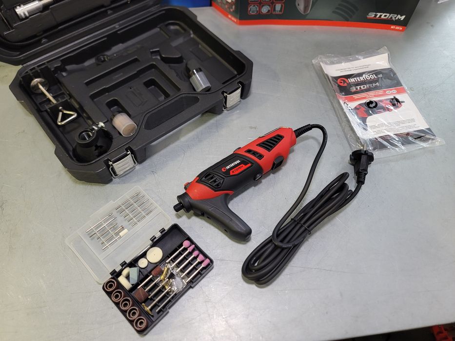 Гравер бормашина Storm WT-0516 Профессиональный Гарантия 36мес +Насадк