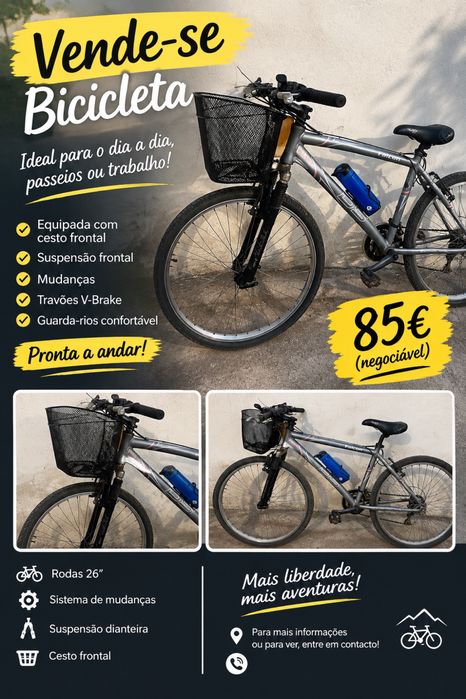 Bicicleta com cesto