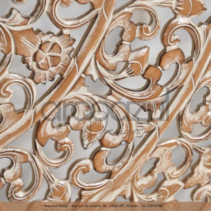 Painel Madeira Mandala Delek - 160x160cm Decape By Arcoazul Design