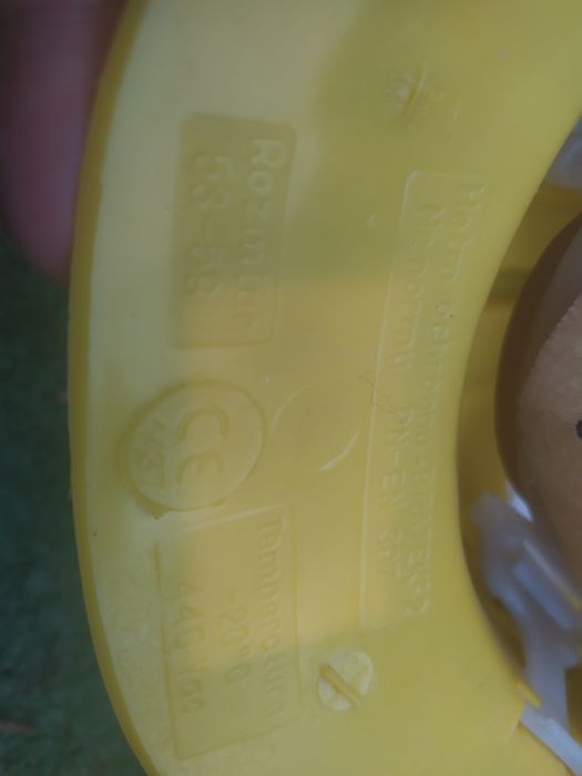 Kask, Hełm Ochronny dla Budowlańców, drwali 53- 66cm Żółty