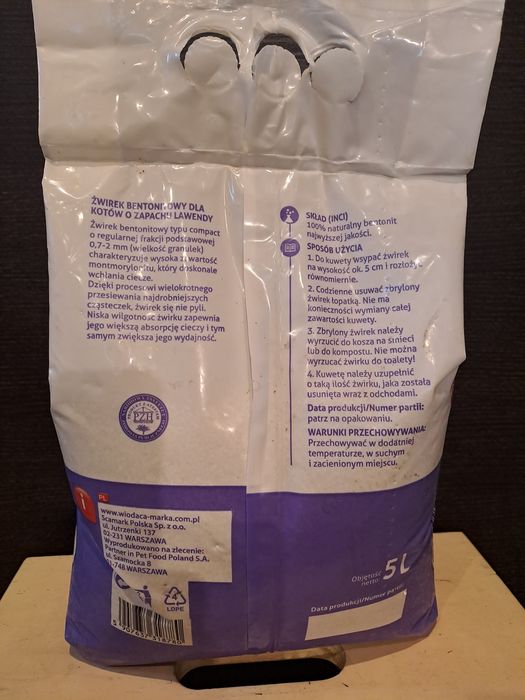 Żwirek dla kota 5L różne rodzaje