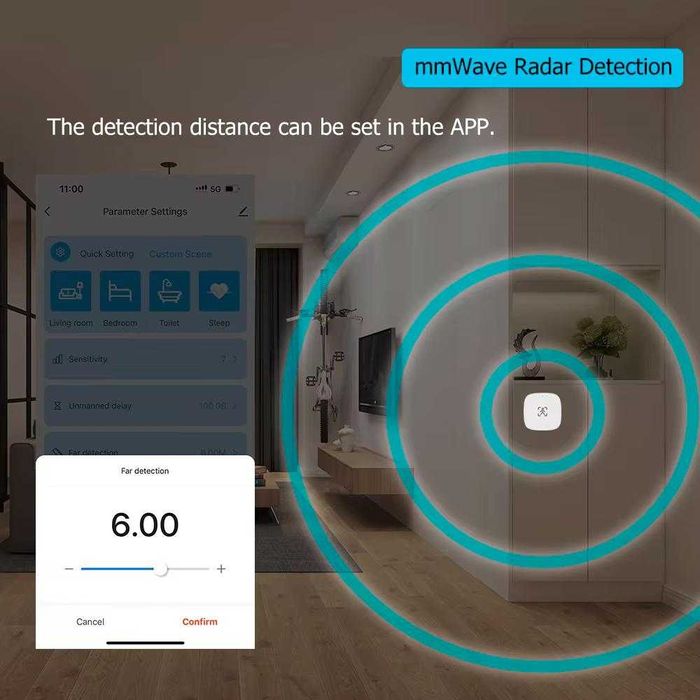 Датчик присутності людини Tuya Zigbee