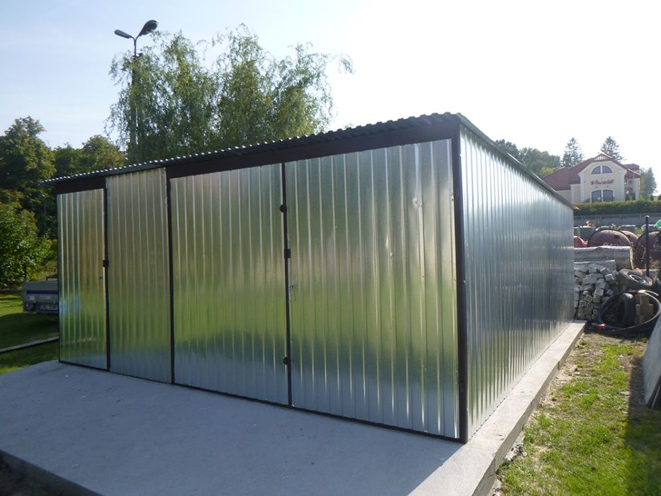 Garaż blaszany 2x3 ocynkowany Garaz Schowek Magazyn Garaże 2x3 3x3 3x4 3x5 3x6 producent !