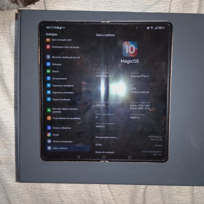 Vendo ou Troco Honor Magic v3 vermelho 12/512 com SERVICOS GOOGLE