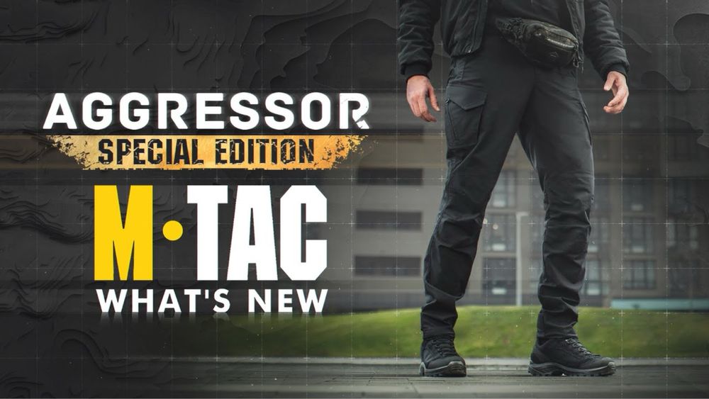 M-tac штани Aggressor Special Edition - Black, тактичні штани, edc, м так
