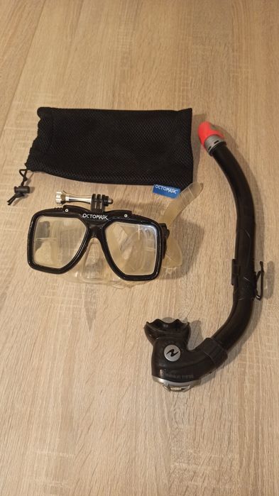 Óculos Octomask (go pro) + Tubo Mergulho