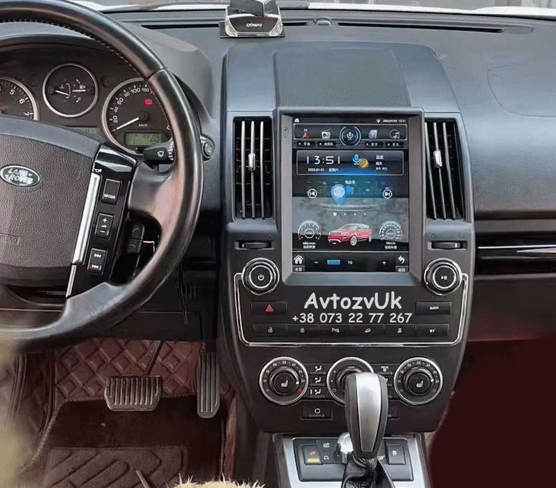 Магнитола Land Rover 75 SPORT Range FREELANDER Tesla CarPlay Android