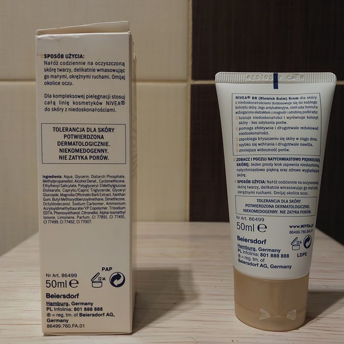 Krem bb Nivea 5 w 1 upiększający