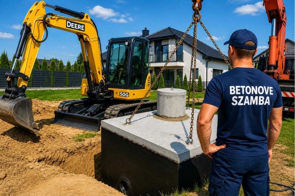 Szambo Zbiornik betonowy deszczówka Spiżarka Pisz Kolno Myszyniec 3 300 zł z wykopem