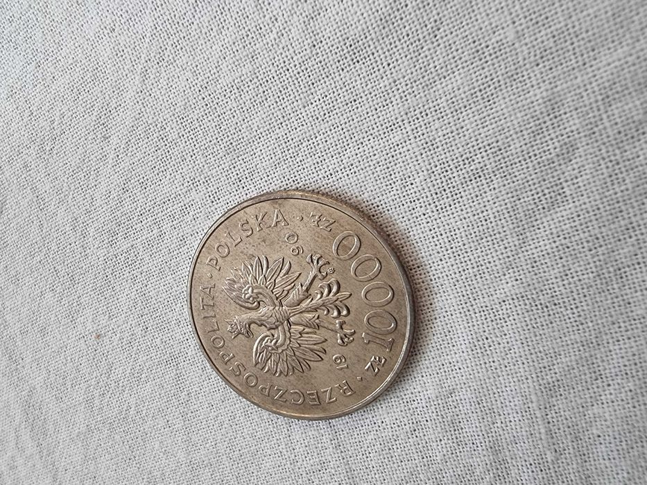 2x moneta 10000zł Solidarność 1990 rok