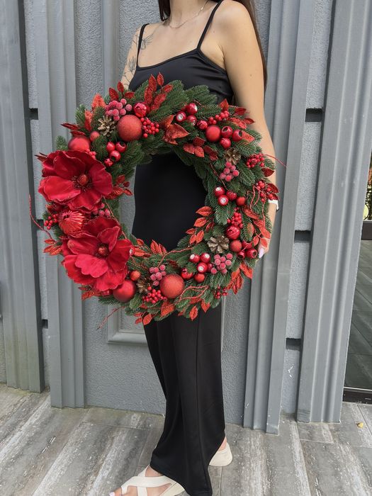 Вінок різдвяний віночок новорічний