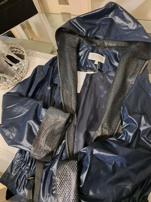 Płaszcz damski granat