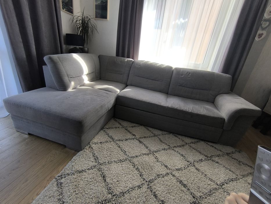 Narożnik 270cm, z funkcją spania , pojemnik na pościel