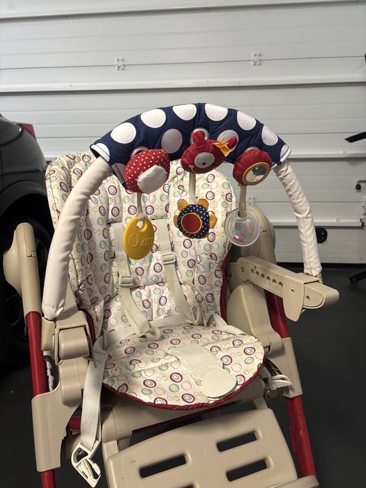 Cadeira de Papa Evolutiva Chicco Polly Magic 3 em 1 (Completa)