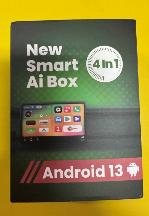 Box para Auto - New Smart Ai Box Android 13 - 4 in 1